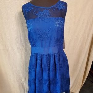 BB Dakota Blue Lace Dress